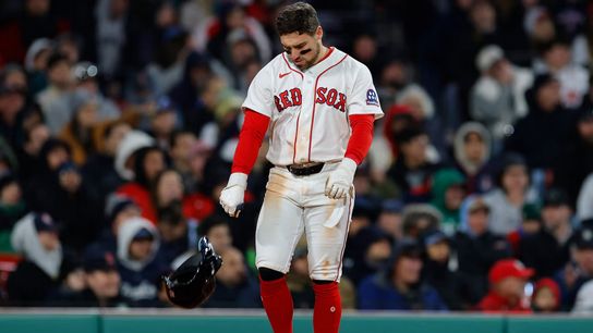 Red Sox offense stalls in 4-0 loss to Yankees; Luis Gil silences Boston bats taken at BSJ Headquarters. Photo by AP Photo/CJ Gunther